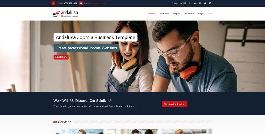 Andalusa - Corporation Best Template Business Joomla