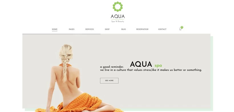 Aqua - ecommerce template for Joomla