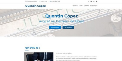 Site one-page Quentin Copez